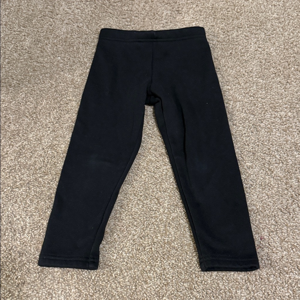 Carter's Black Kids Fleece-Lined Leggings